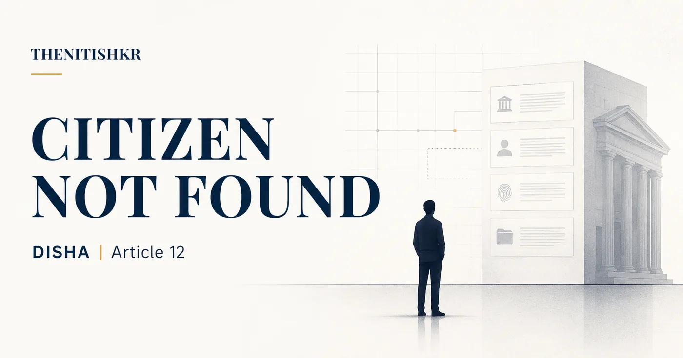 Citizen Not Found documentary cover for Digital India and Article 12 analysis