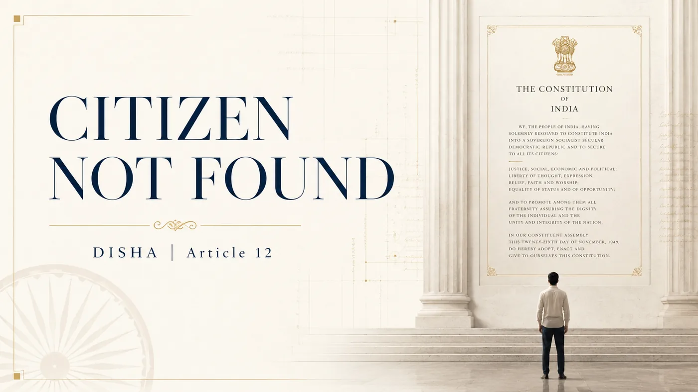 Documentary evidence room visual examining missing citizens and sleeping constitutional guardians