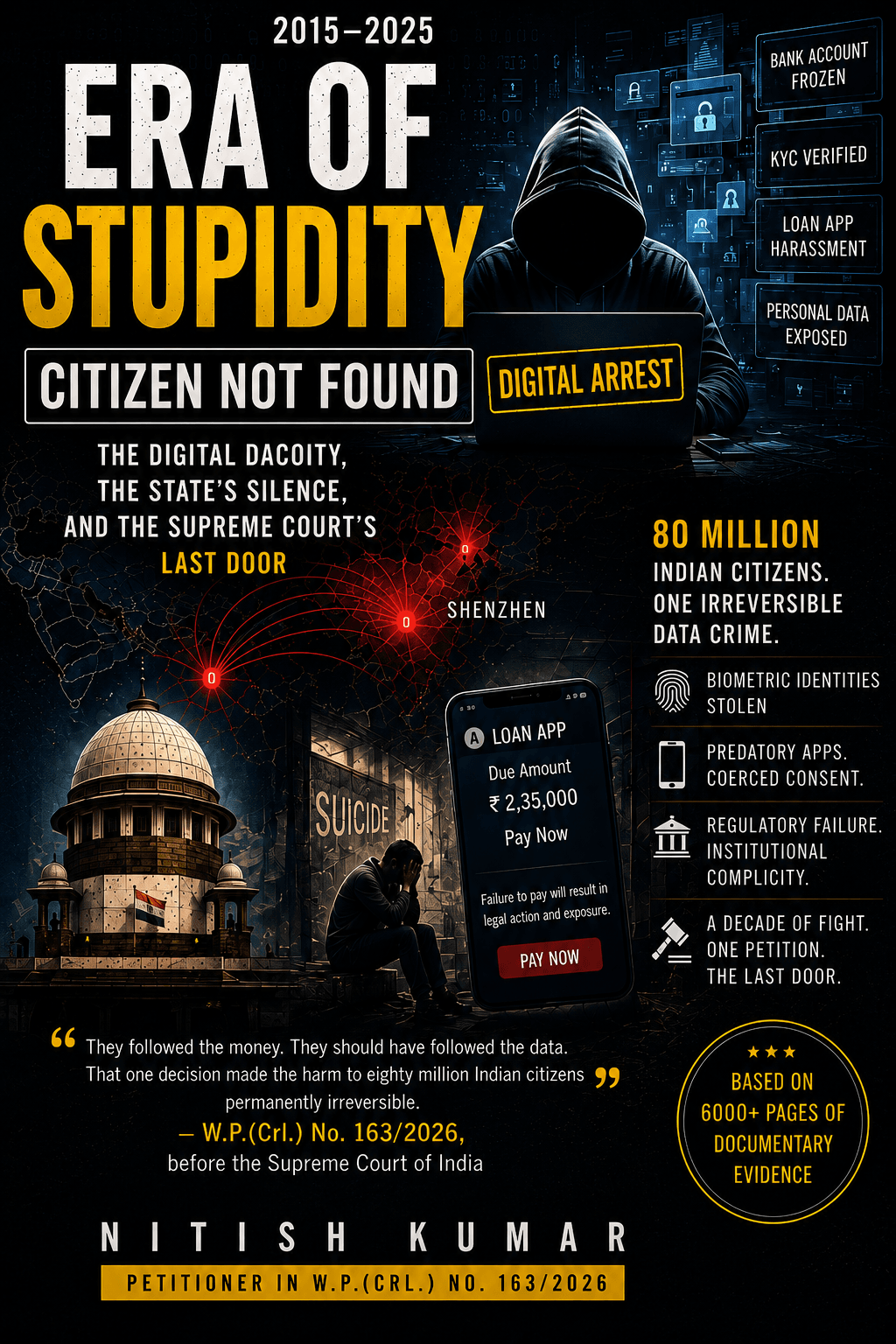 Era of Stupidity Citizen Not Found book cover